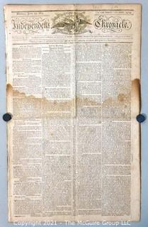 Independent Chronicle Newspaper (Boston, Mass.), circa 1805. Major letter to the country by Thomas Paine (1737-1809)