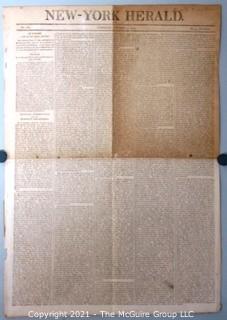 The New York Herald Newspaper, circa 1803