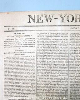 The New York Herald Newspaper, circa 1803