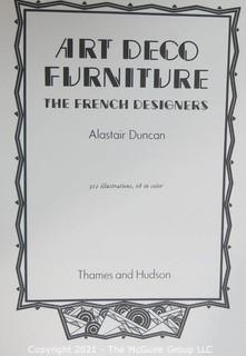 1984 Edition of "Art Deco Furniture. The French designers" by Alistair Duncan.