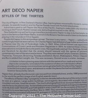 Book: "Napier Art Deco: Styles of the 1930's" by Peter Shaw and Peter Hallett