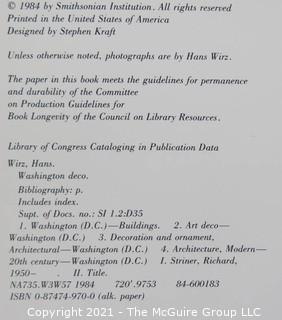 Book: "Washington Deco: Art Deco in the Nation's Capital" published by the Smithsonian