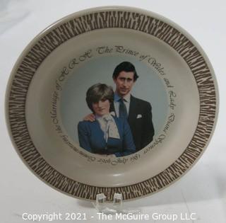 Group of Royal Commemorative Items for Queen Elizabeth and Prince Charles and Lady Diana. 