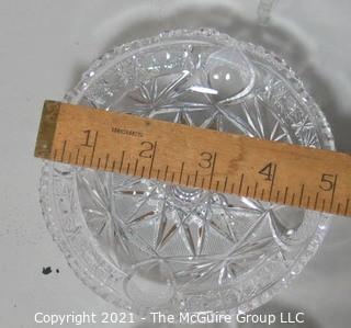 Set of 8 Cut Crystal Bowls.  Each Measures approximately 5" in diameter.