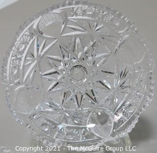 Set of 8 Cut Crystal Bowls.  Each Measures approximately 5" in diameter.