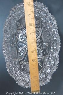 Two Cut Crystal Serving or Decorative Bowls. 