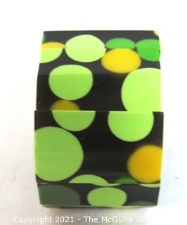 Vintage Bakelite Polka Dot Stretch Bracelet