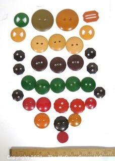 Group of Bakelite Buttons and Buckles