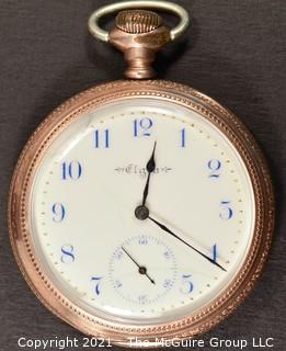 Size 12 - Elgin Natl. Watch Co. Serial# 9431354 - Open Gold Plated Case
