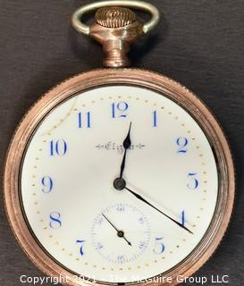 Size 12 - Elgin Natl. Watch Co. Serial# 9431354 - Open Gold Plated Case
