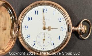 Size 10 - Elgin - Elgin Natl. Watch Co - Serial# 13234920 
Style: Hunting Gold Plated Case 