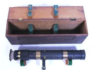 Keuffel and Esser Co. Surveying Instrument with Original Wooden Box