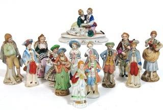 Collection of Made In Occupied Japan Porcelain China Figurines.