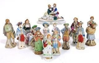 Collection of Made In Occupied Japan Porcelain China Figurines.