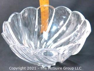 Decorative Signed Marquis By Waterford Crystal Bowl. It Measures approximately 7 1/2" In Diameter. 