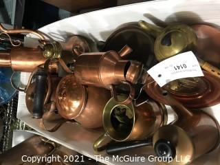 Group of Copper Metal Ware (Does not include the display stand)