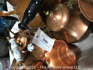 Group of Copper Metal Ware (Does not include the display stand)