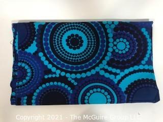 Vintage Atomic Starburst Blue Decorators Fabric.  Measures approximately 47" wide x 6 Yards long.