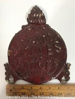 Vintage Brand's Stoves & Ranges Promotional Advertising Burner Cover or Spoon Rest.