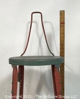 Industrial Steel Work Stool or Chair.