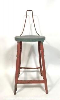 Industrial Steel Work Stool or Chair.