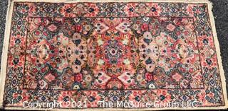 Vintage Lanamar Karastan Oriental Wool Rug. Measures approximately 2' x 4'.