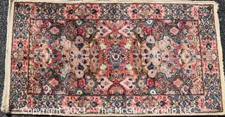 Vintage Lanamar Karastan Oriental Wool Rug. Measures approximately 2' x 4'.