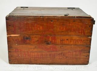 Antique Franklin Sugar Refining Co Philadelphia Wooden Advertising Crate.  It measures approximately 23" x 15" x 14".