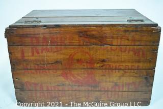 Antique Franklin Sugar Refining Co Philadelphia Wooden Advertising Crate.  It measures approximately 23" x 15" x 14".