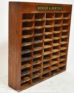 Vintage Wooden Winsor & Newton's (paints) Advertising Display Stand. 
