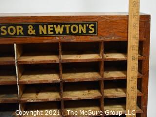 Vintage Wooden Winsor & Newton's (paints) Advertising Display Stand. 
