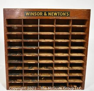 Vintage Wooden Winsor & Newton's (paints) Advertising Display Stand. 
