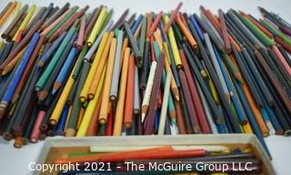 Large Assortment of Drafting and Art Color Pencils