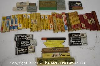 Collection of Vintage Pencil Leads in Boxes.  