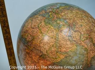 Vintage National Geographic Light Up Globe on Stand. 