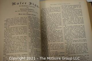 1899 Leather Bound Book in German "Aus Fremden Jungen"