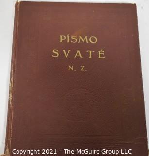 Vintage 1916 Pismo Svate by Noveho Zakona in Czech.