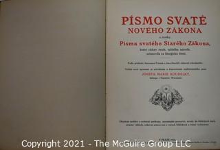 Vintage 1916 Pismo Svate by Noveho Zakona in Czech.