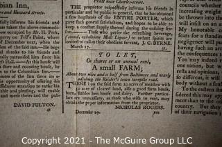 1803 "Republican; or, Anti-Democrat" Newspaper; published by Charles Prentiss, Baltimore