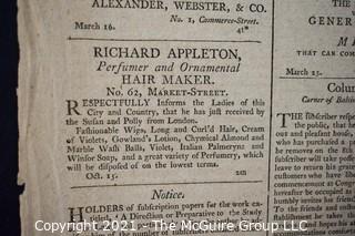 1803 "Republican; or, Anti-Democrat" Newspaper; published by Charles Prentiss, Baltimore