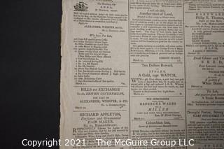 1803 "Republican; or, Anti-Democrat" Newspaper; published by Charles Prentiss, Baltimore