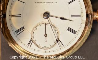 Size 18 - Hampden Watch Co - Chas. L. Wilde, Milwaukee, Wisconsin - Serial# 74902 - 
Hunting Keywind Gold Plated Case 