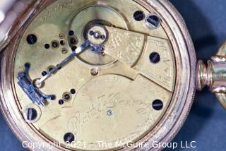 Size 18 - Hampden Watch Co - Pratt & Ganung, Litchfield, CT - Serial# 373015
Open 18k Gold Filled Case {Note: Description Altered 4-6-22 @7:41pm ET}