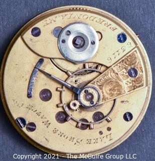 Size 18 - Hampden Watch Co. - Lake Shore Watch Co., Fredonia, NY - Serial# 63116 - Transitional (some parts from NY Watch Co.)