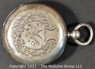 Size 18 - Hampden Watch Co. - Independent Watch Co., Fredonia, NY - Serial# 170083 - 
Open Sterling Case
