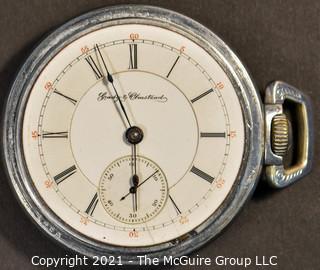 Size 18 - Hampden Watch Co. - Cady & Olmstead, Kansas City, MO - Serial# 466873 - 17J - Adjusted - Hunting Base Metal Case - Lever Set
