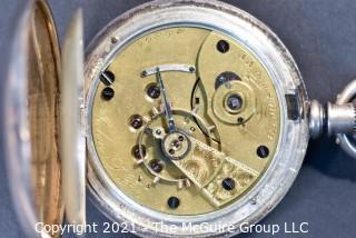 Size 18 - New York Watch Co. - John Fox, Rochester, NY - Serial# 48806 - 11J - 
Open Coin Silver Case 