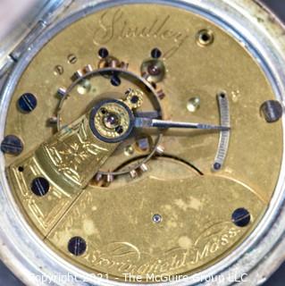 Size 18 - Hampden Watch Co., - "Studley", Springfield, MA - Serial# 100852 - 9J - Hunting Coin Silver Case 