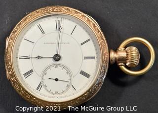 Size 18 - Hampden Watch Co. - "Lafayette", Springfield, MA - Serial# 254923 - 
Hunting 14k Gold Filled Case {Note: Description altered 4-6-22 @ 7:42pm ET}