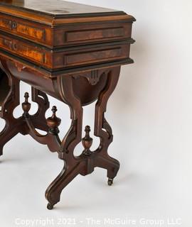 Inlaid English Writing Desk.  21W x 16D x 32"T